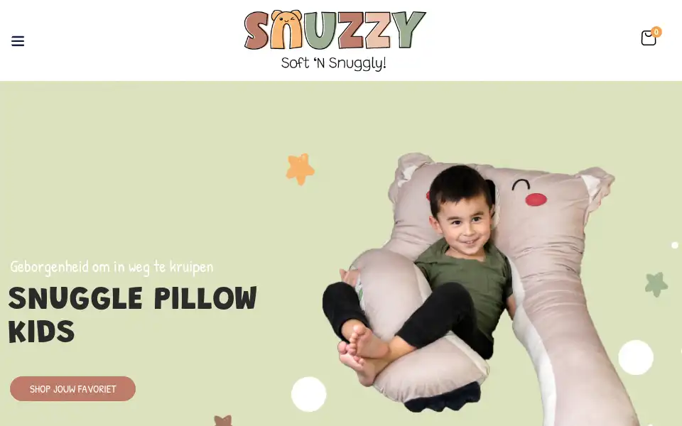 Screenshot of mysnuzzy.nl