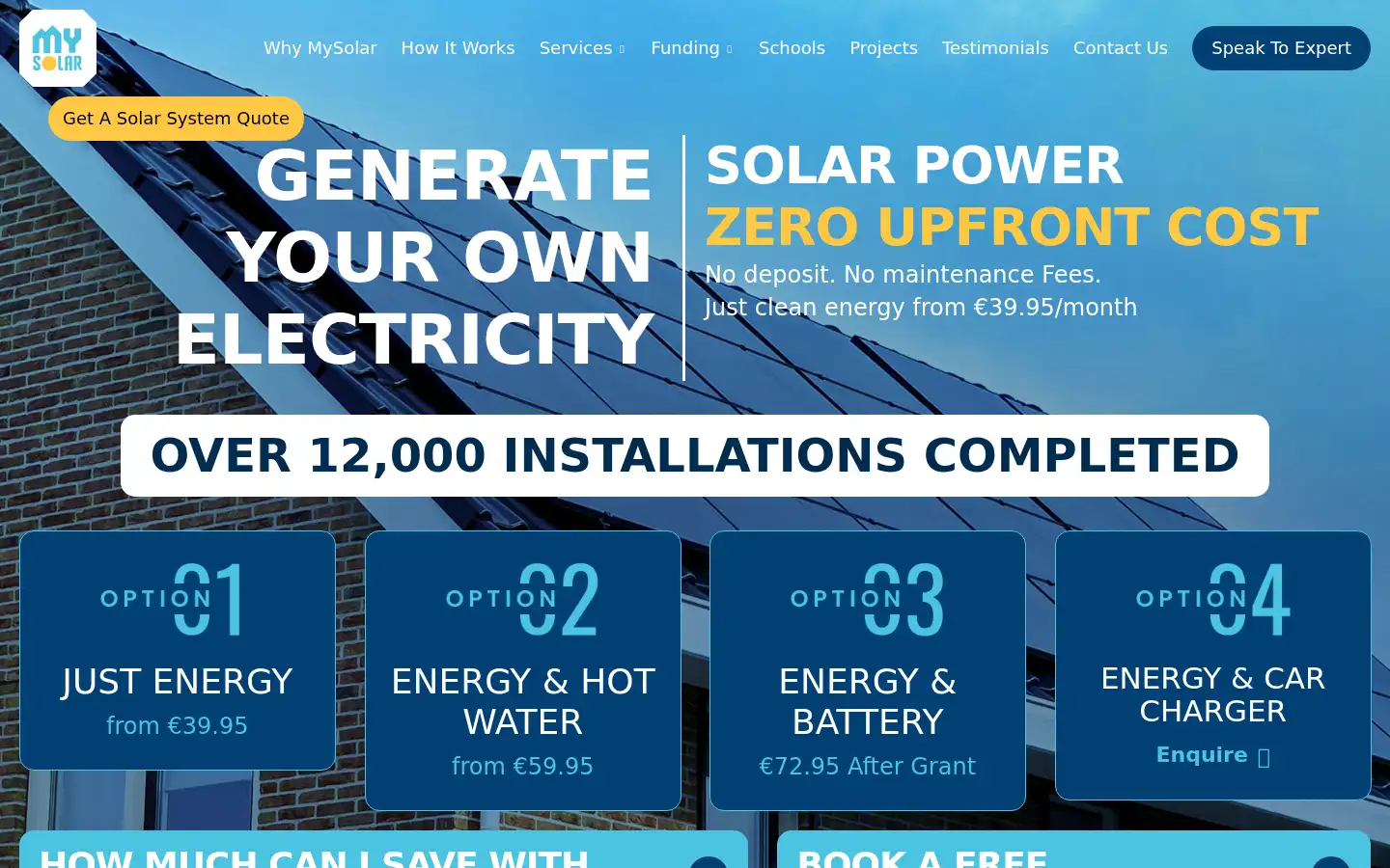 Screenshot of mysolar.ie