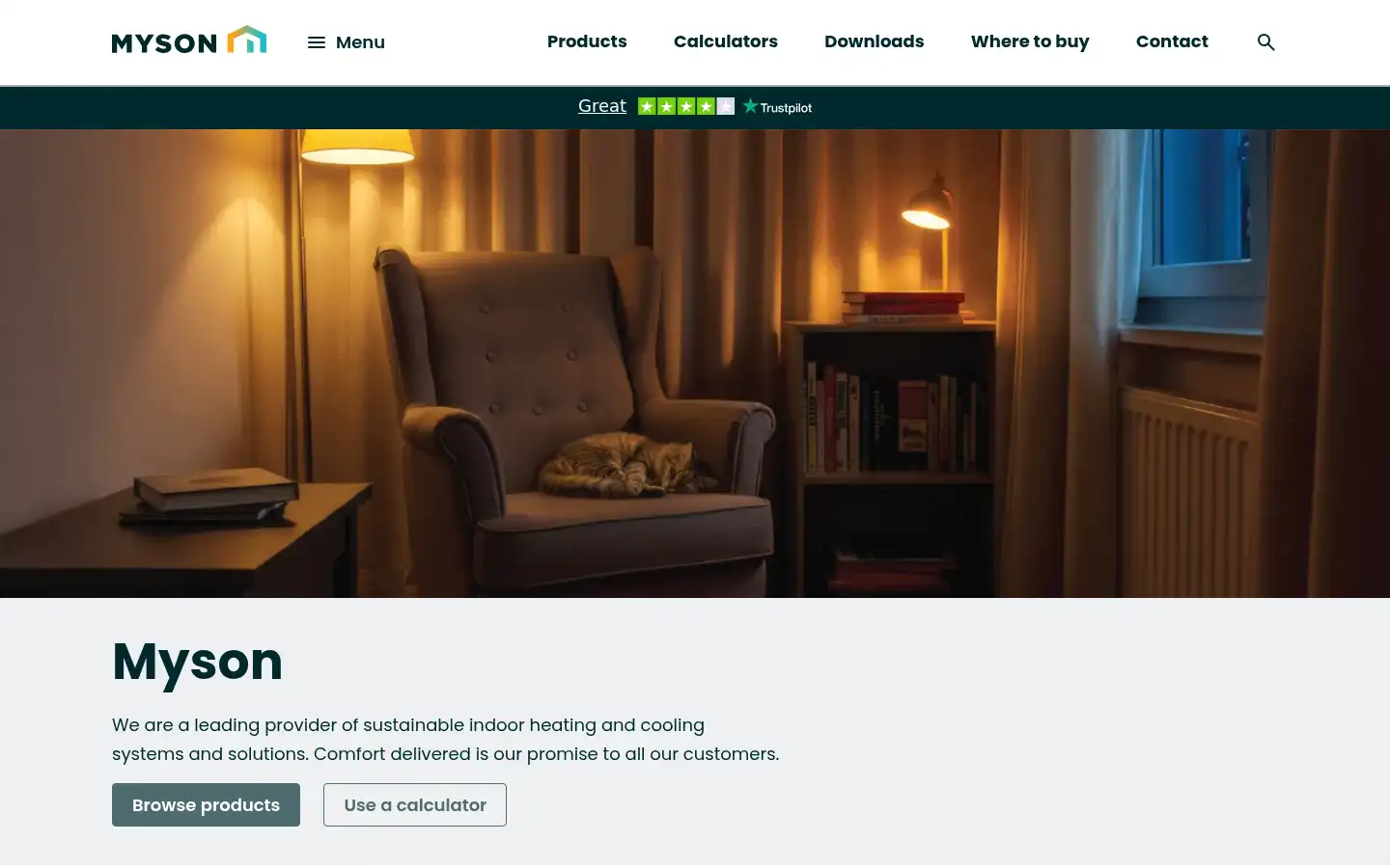 Screenshot of myson.co.uk