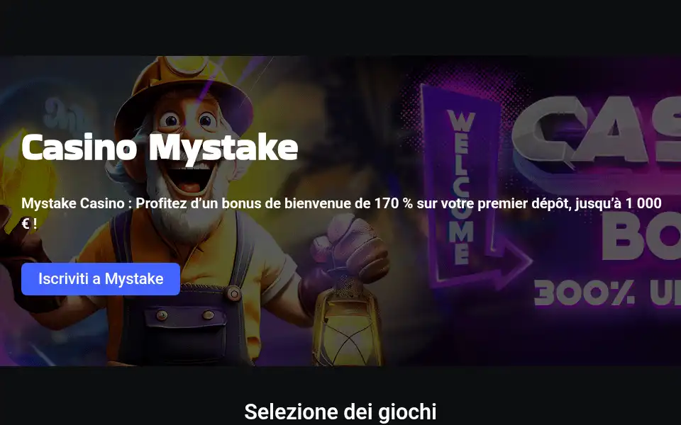 Screenshot of mystakeitalia.com