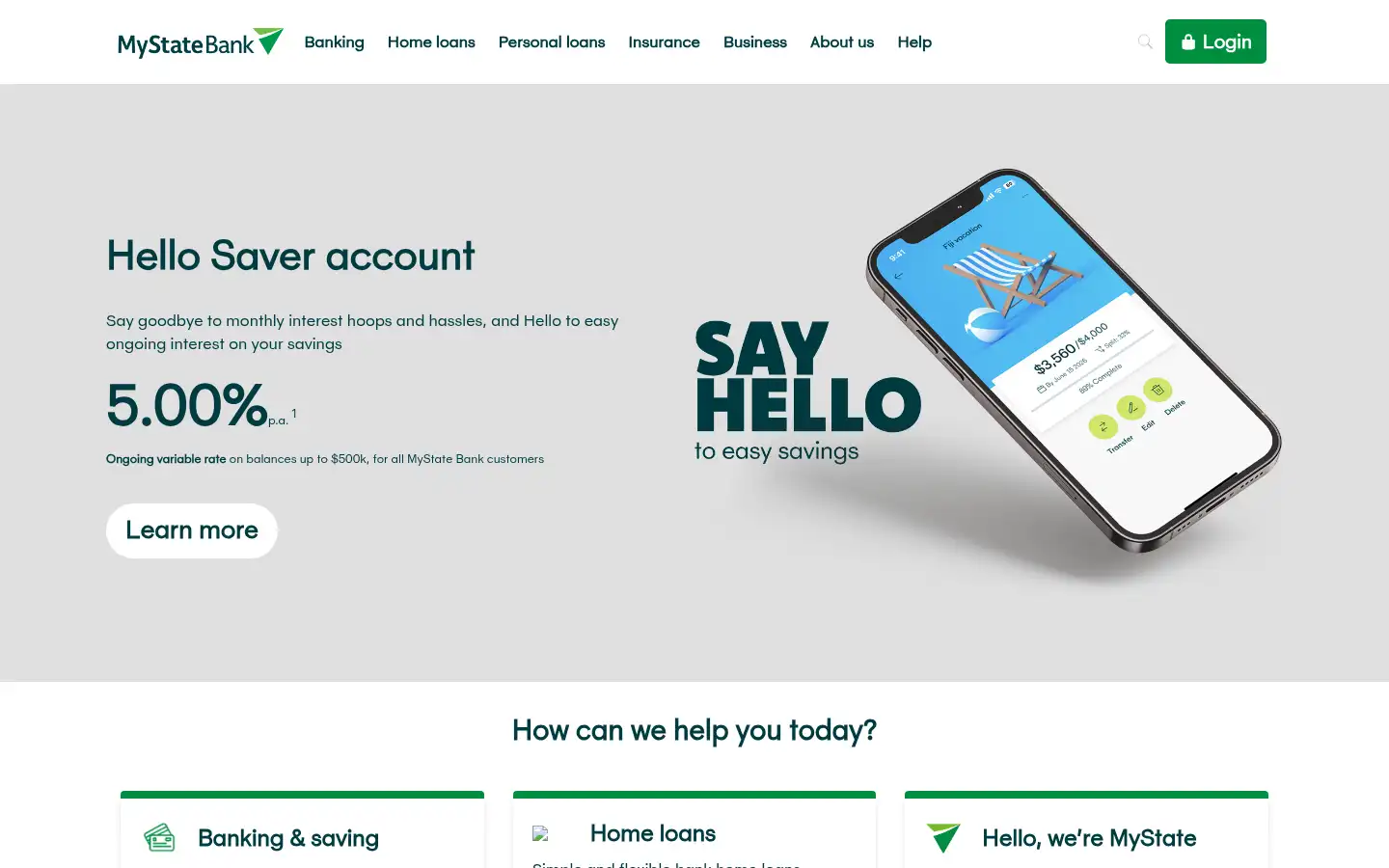 Screenshot of mystate.com.au