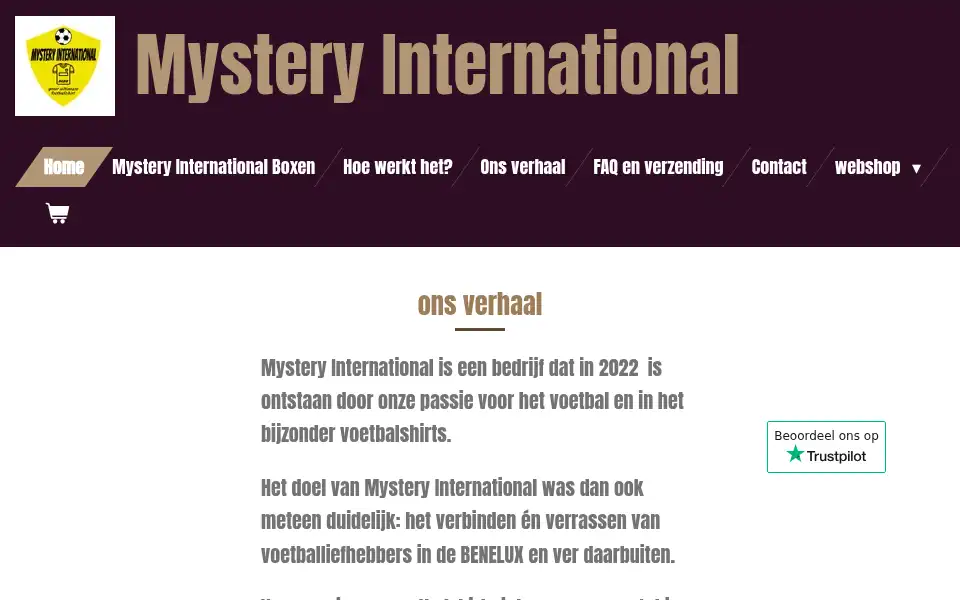 Screenshot of mysteryinternational.be