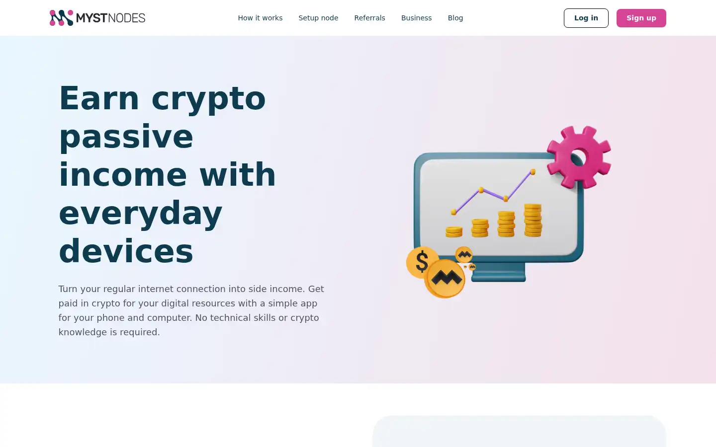 Screenshot of mystnodes.com
