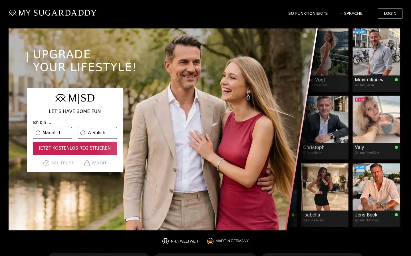 Screenshot of mysugardaddy.eu