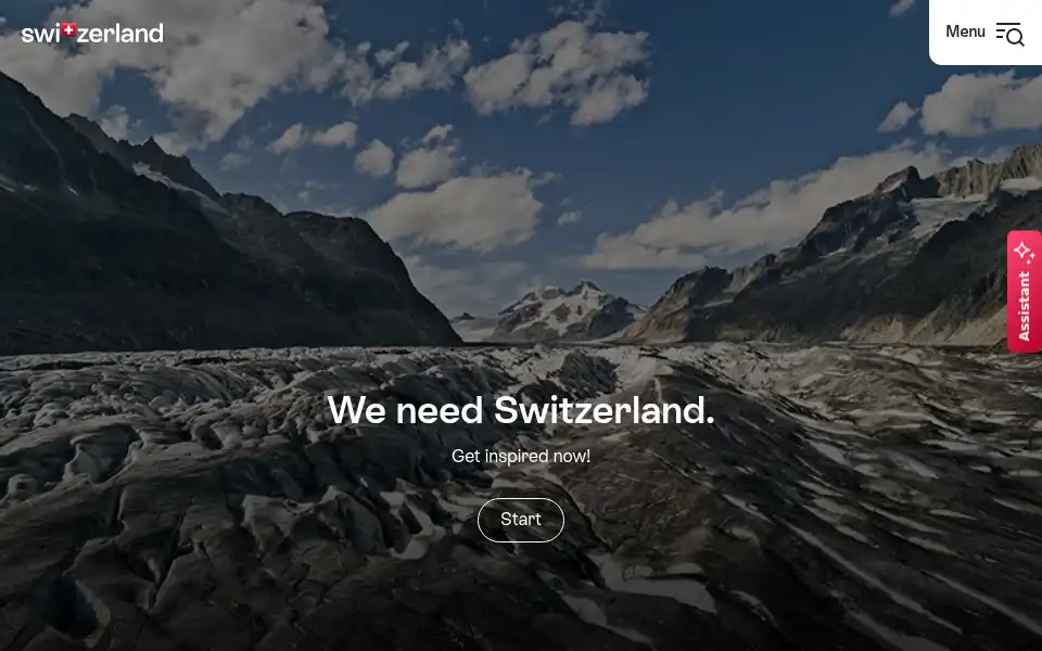 Screenshot of myswitzerland.com