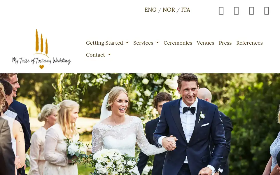 Screenshot of mytasteoftuscanywedding.com