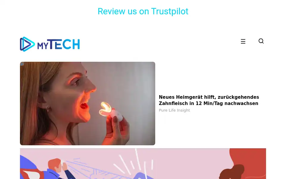 Screenshot of mytech.reviews
