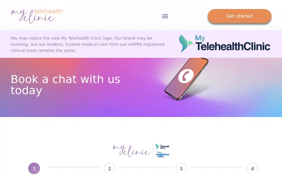 Screenshot of mytelehealthclinic.com