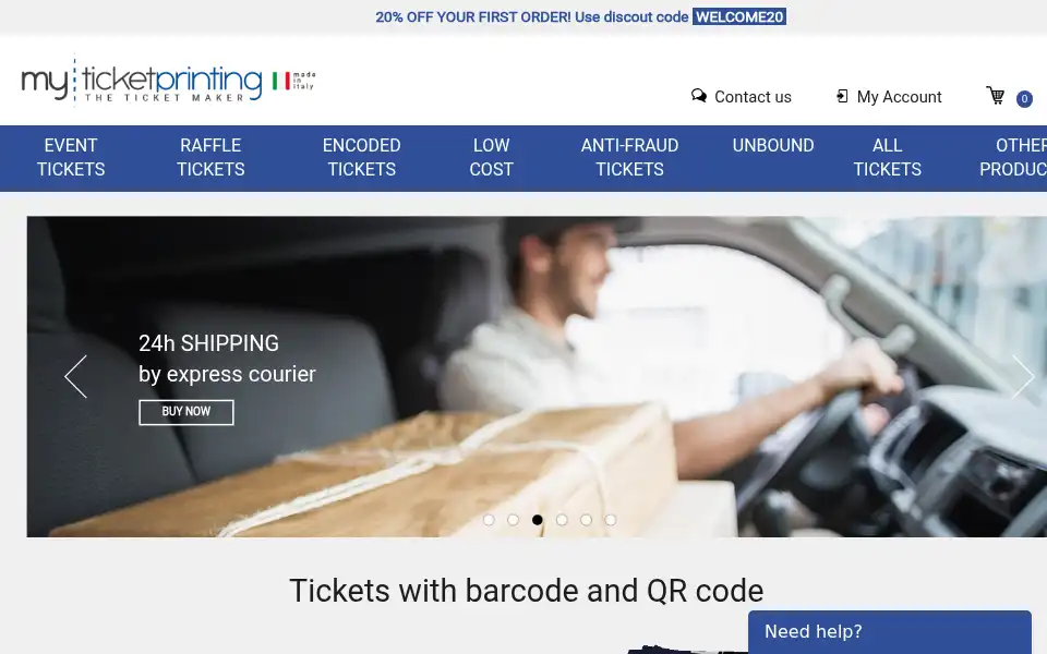 Screenshot of myticketprinting.eu