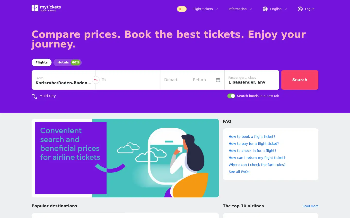 Screenshot of mytickets.ae