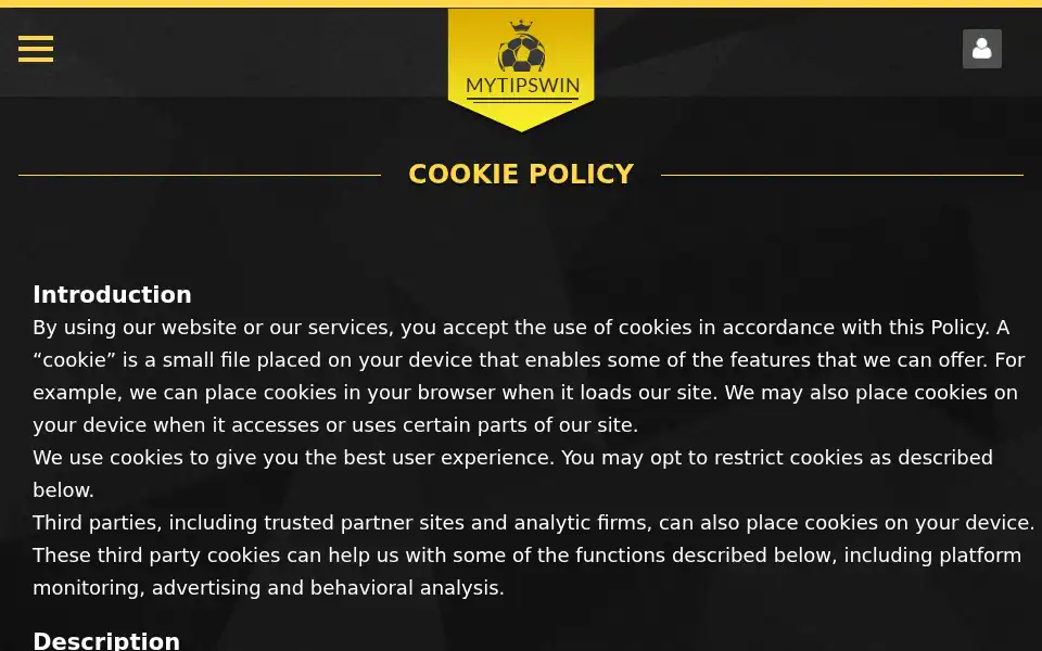 Screenshot of mytipswin.com