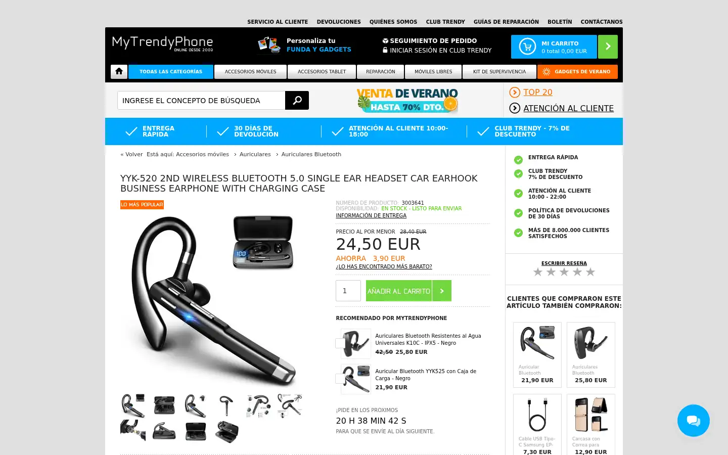 Screenshot of mytrendyphone.es