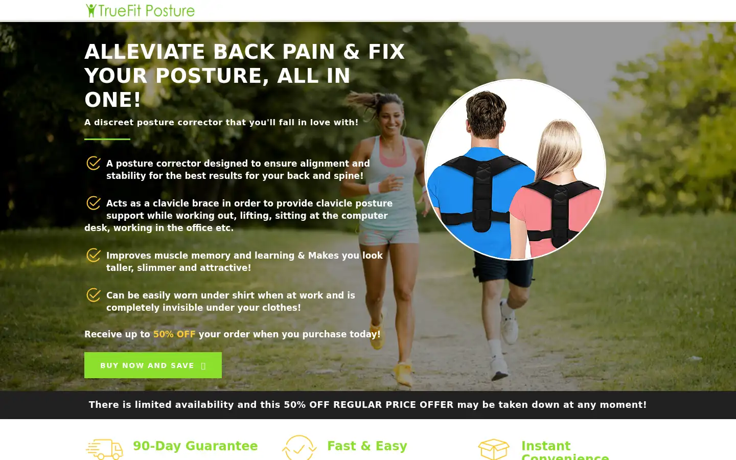 Screenshot of mytruefitposture.com