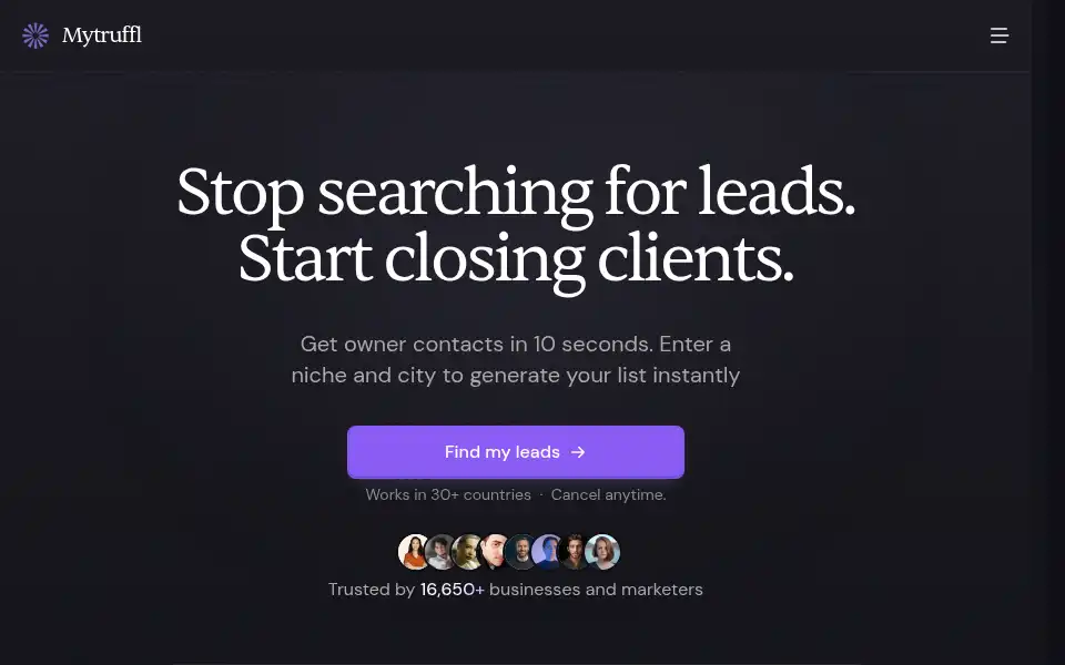Screenshot of mytruffl.com