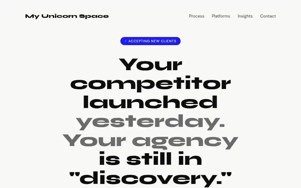 Screenshot of myunicorn.space