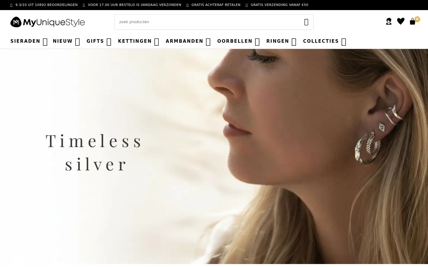 Screenshot of myuniquestyle.nl