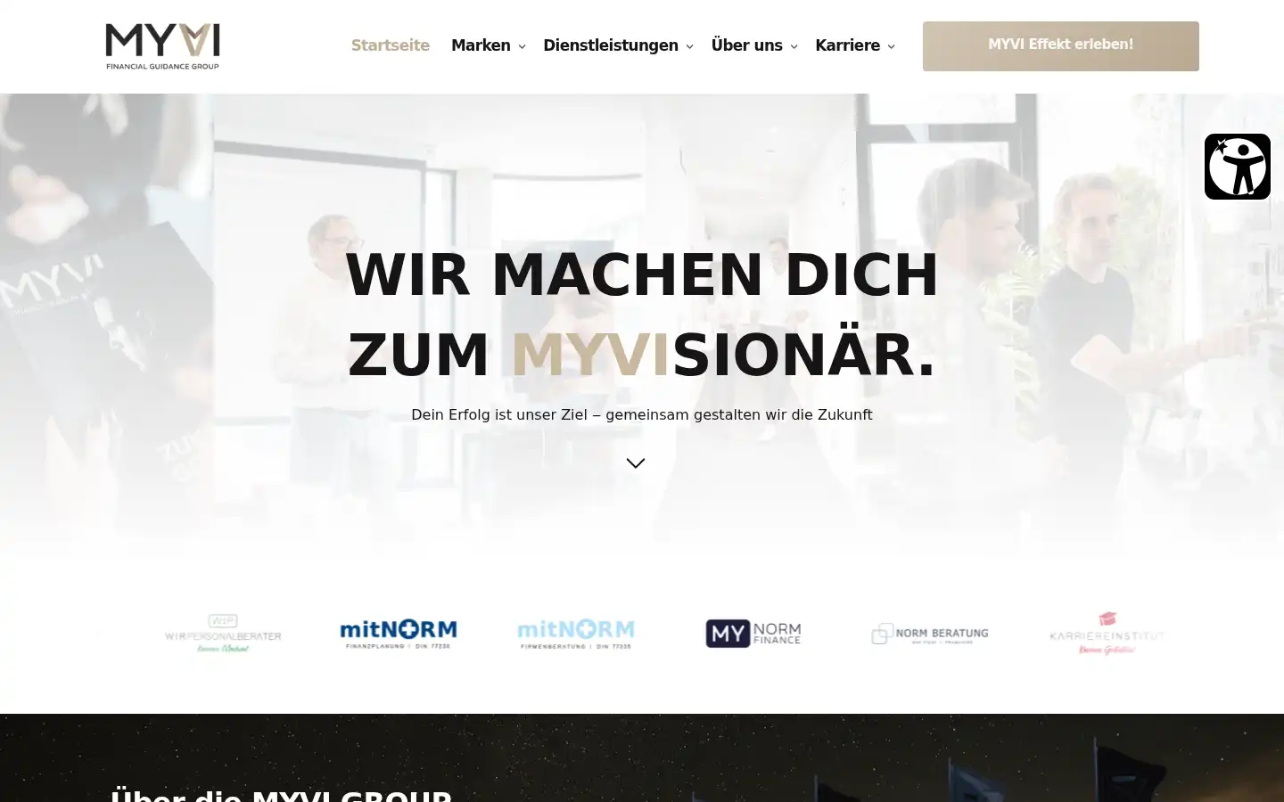 Screenshot of myvi.de