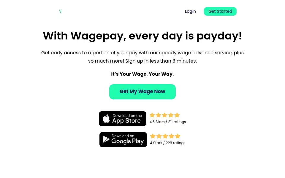 Screenshot of mywagepay.ca