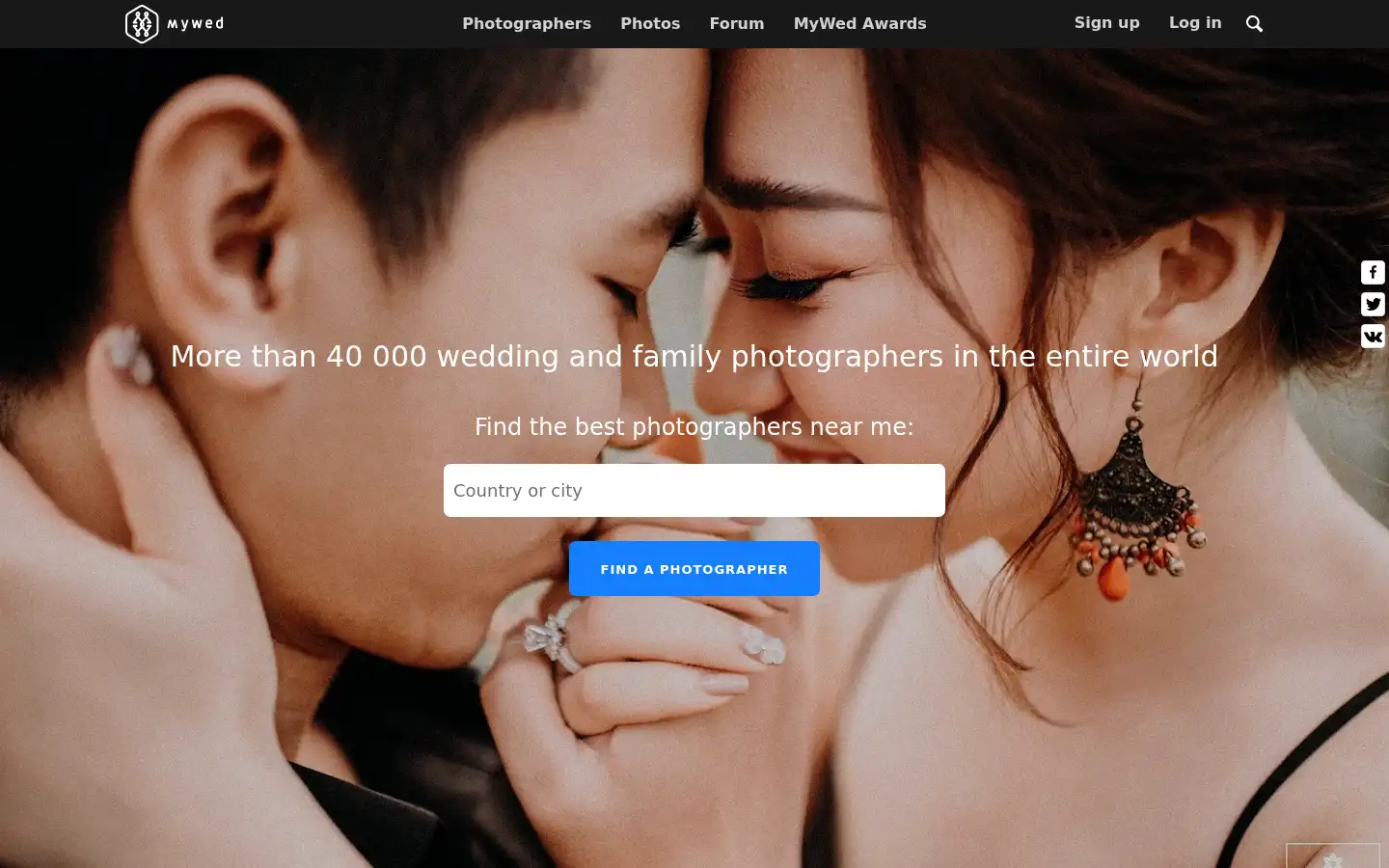 Screenshot of mywed.com