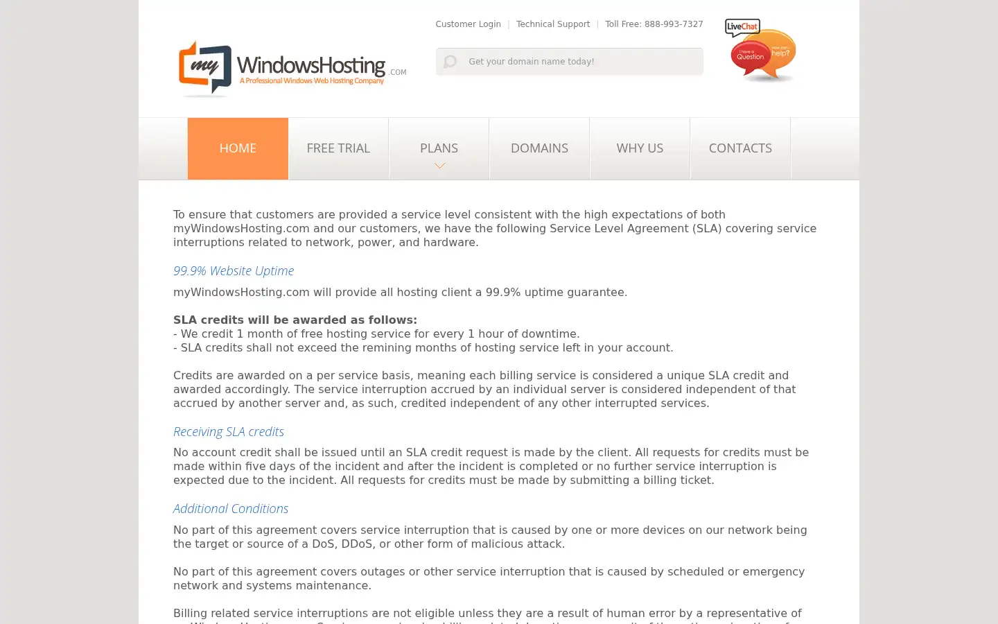 Screenshot of mywindowshosting.com