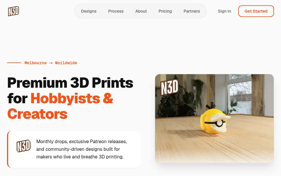 Screenshot of n3dmelbourne.com