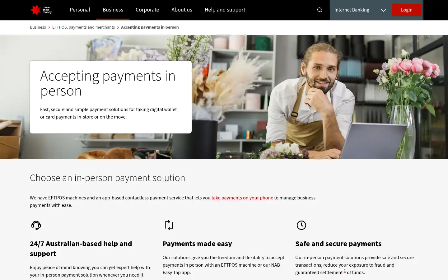 Screenshot of nab.com.au