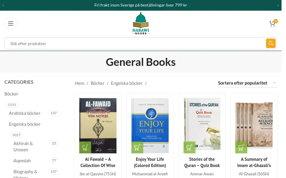 Screenshot of nabawibooks.se
