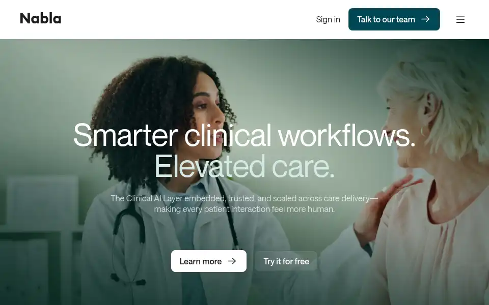 Screenshot of nabla.com