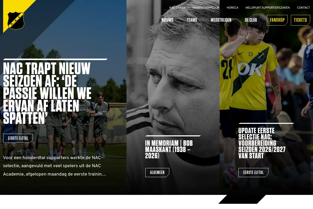 Screenshot of nac.nl