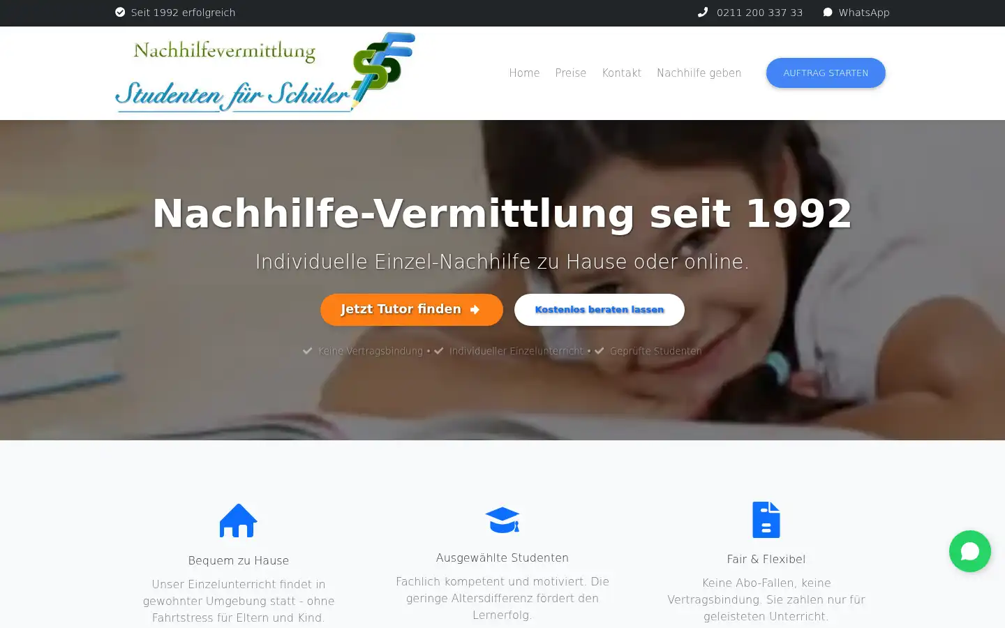 Screenshot of nachhilfe.org
