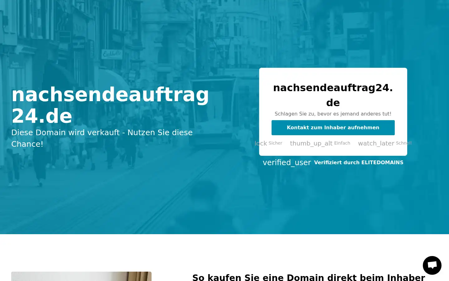 Screenshot of nachsendeauftrag24.de