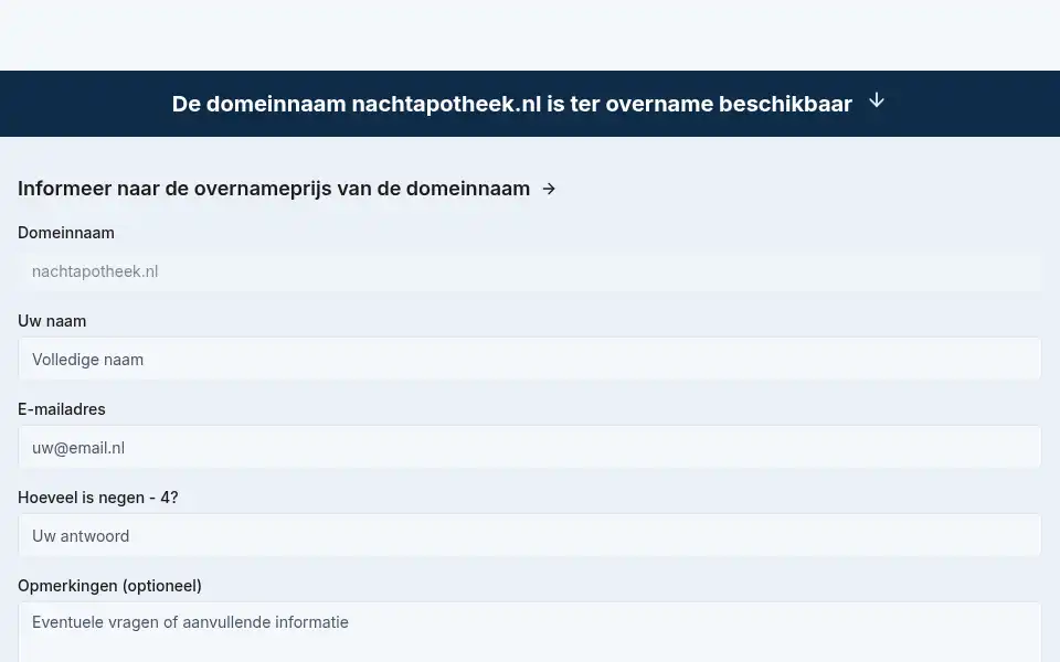 Screenshot of nachtapotheek.nl