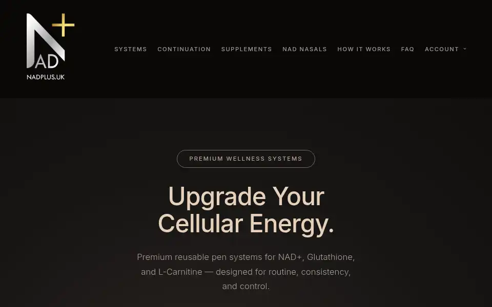 Screenshot of nadplus.uk