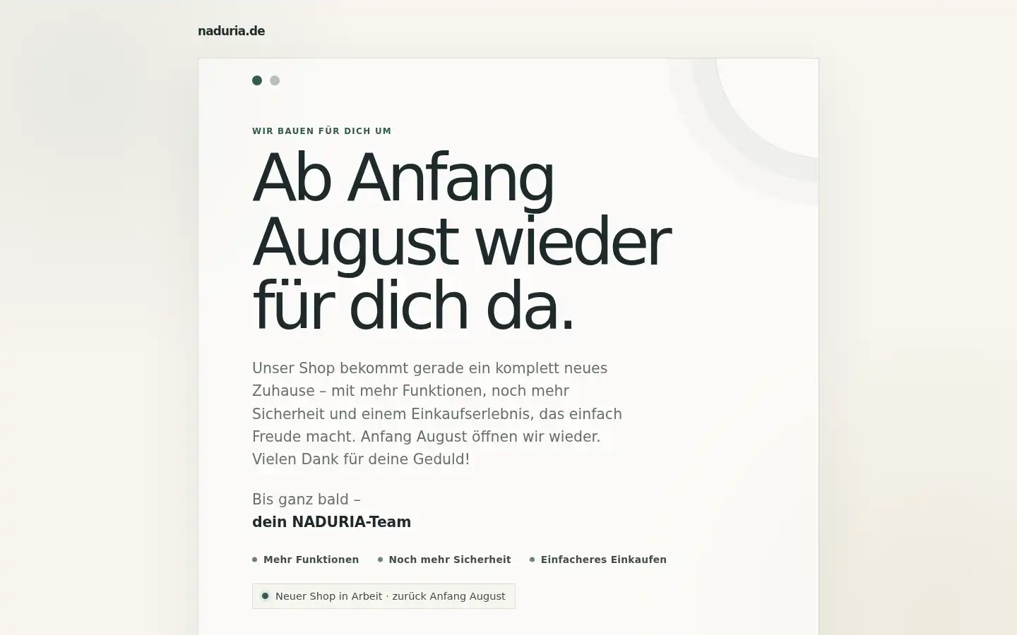 Screenshot of naduria.de