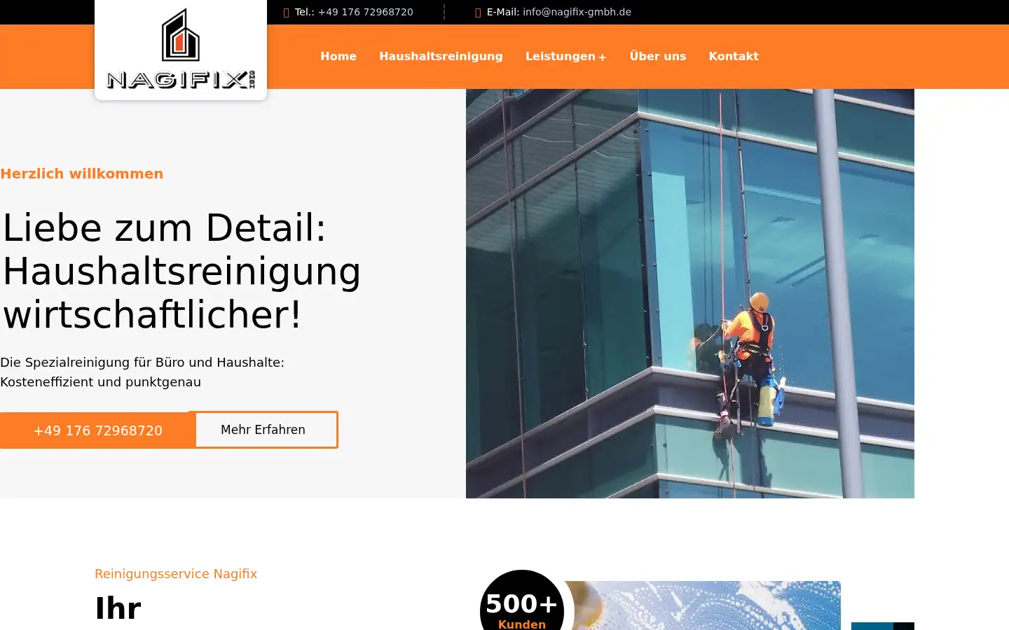 Screenshot of nagifix-reinigungsservice.de