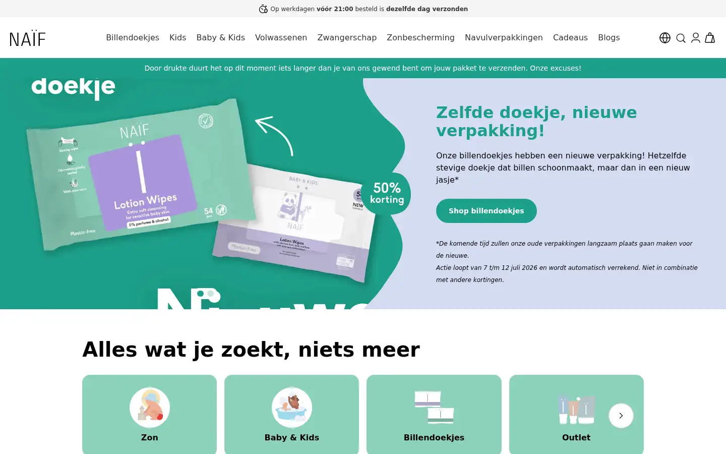 Screenshot of naifcare.com