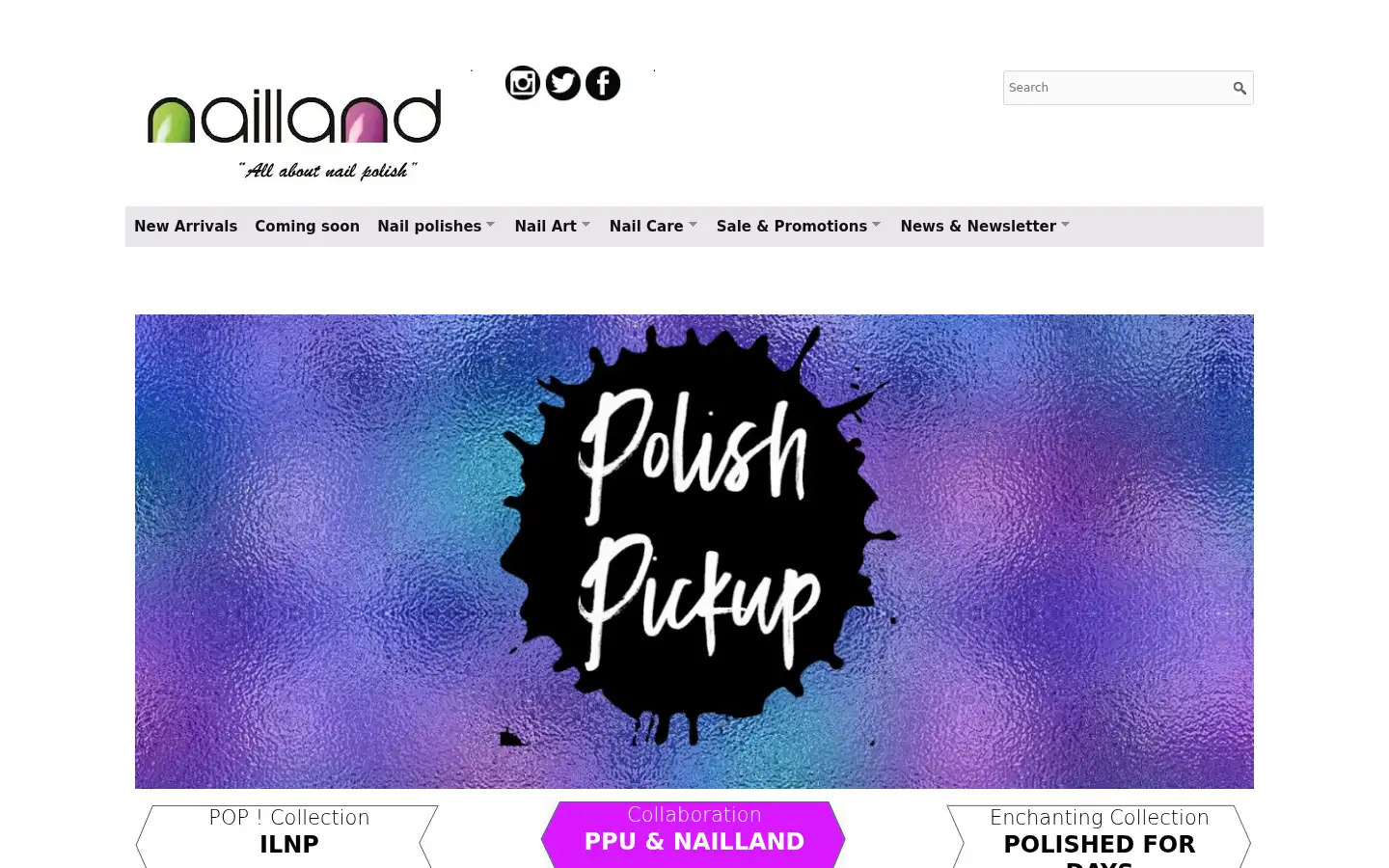 Screenshot of nailland.hu