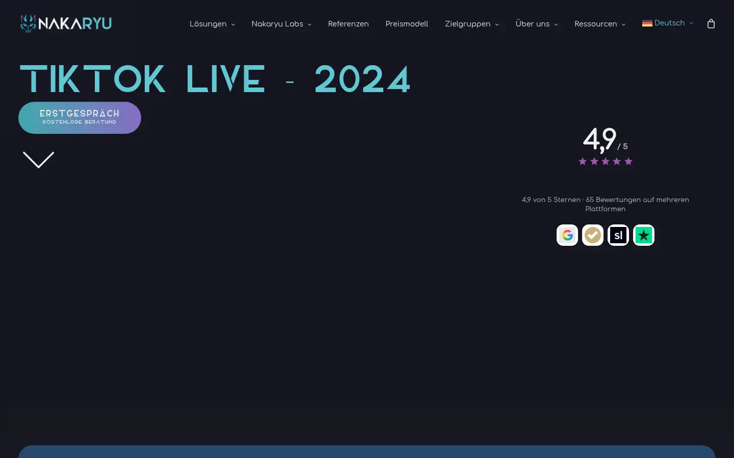 Screenshot of nakaryu.de