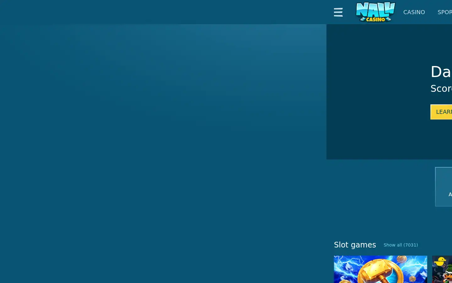 Screenshot of nalucasino.io