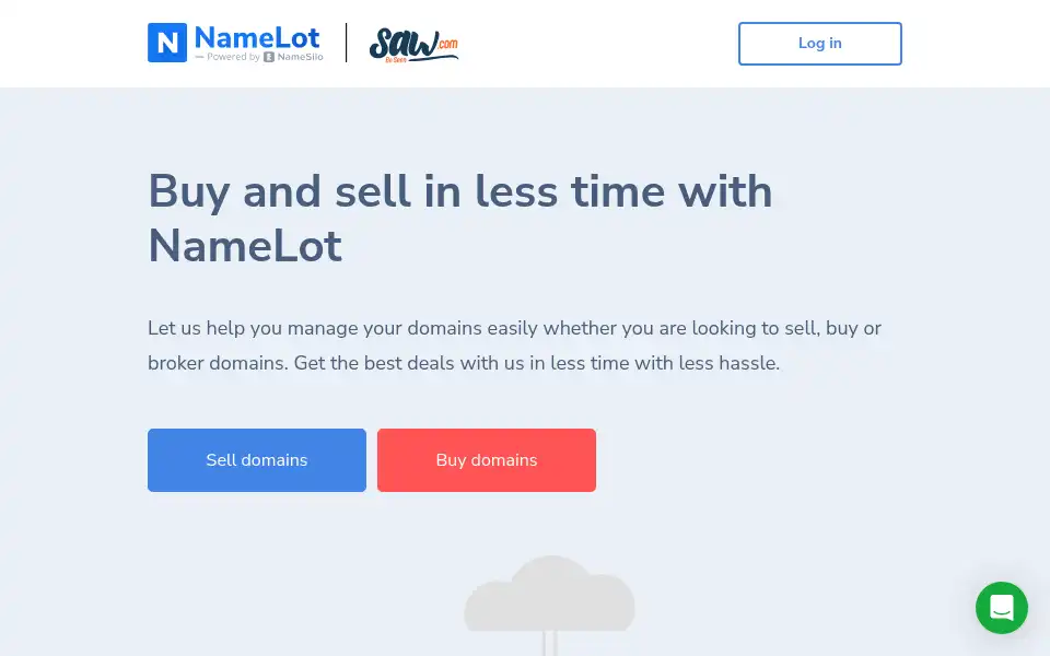 Screenshot of namelot.com