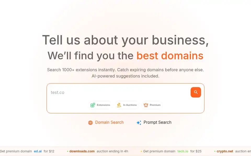 Screenshot of namerider.com