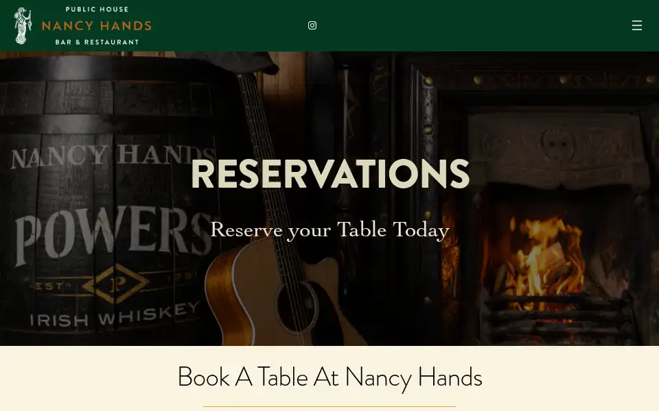 Screenshot of nancyhands.ie