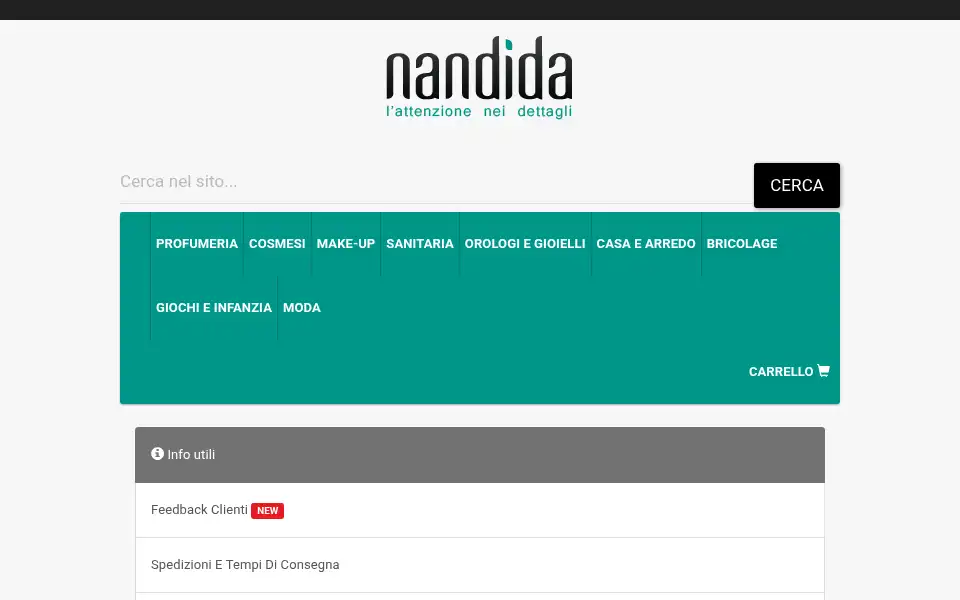 Screenshot of nandida.com