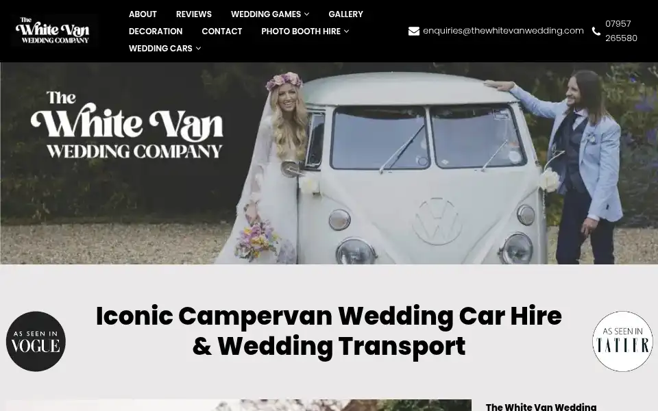 Screenshot of nandraweddingcarhire.co.uk