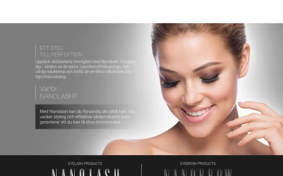 Screenshot of nanolash.se