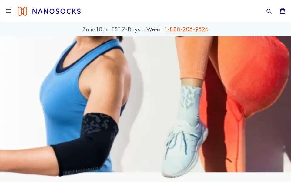 Screenshot of nanosocks.com