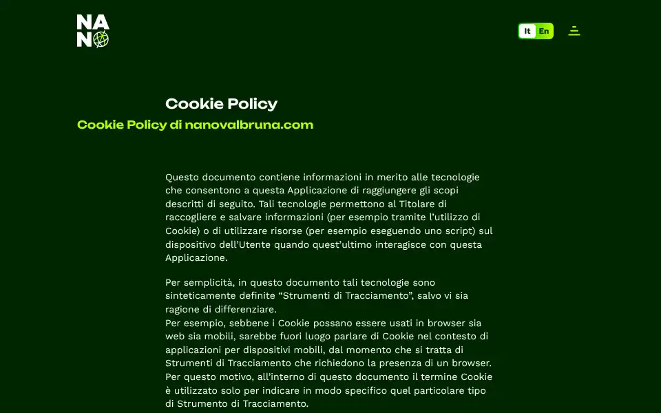 Screenshot of nanovalbruna.com