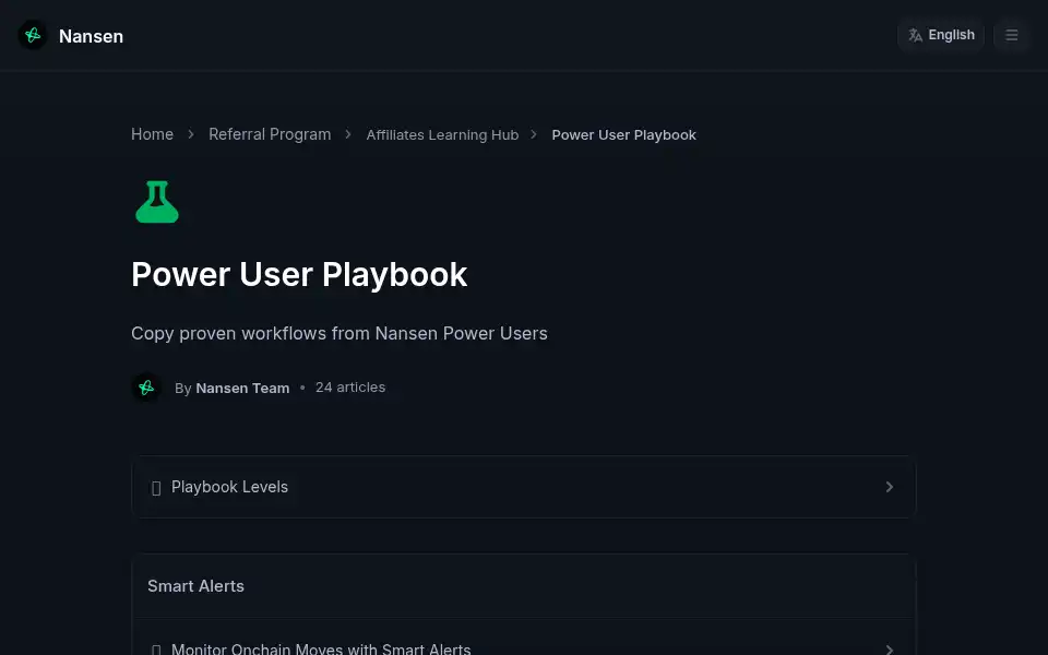 Screenshot of nansen.ai