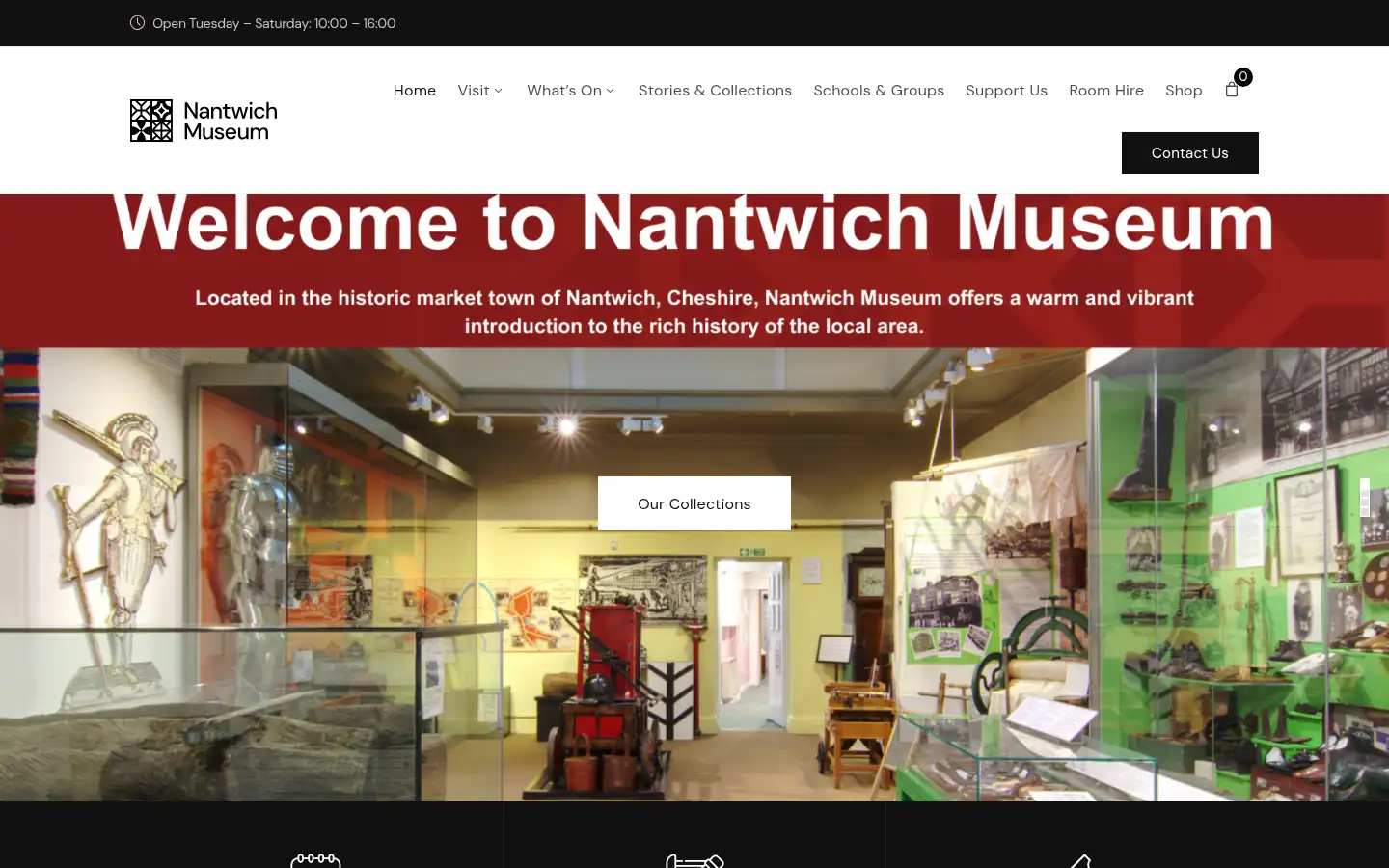 Screenshot of nantwichmuseum.org.uk