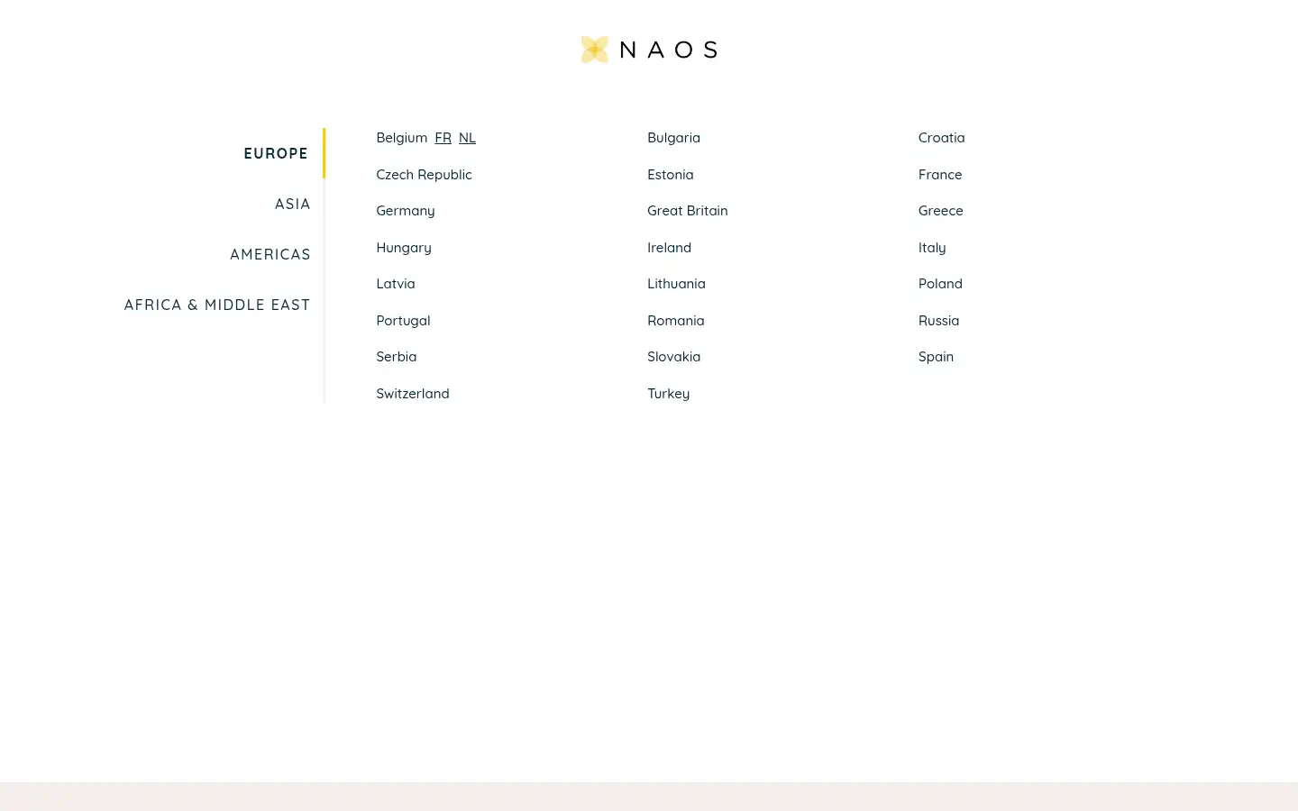Screenshot of naos.com